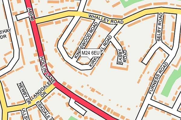 M24 6EU map - OS OpenMap – Local (Ordnance Survey)