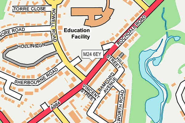 M24 6EY map - OS OpenMap – Local (Ordnance Survey)