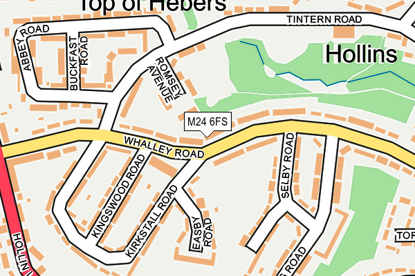 M24 6FS map - OS OpenMap – Local (Ordnance Survey)