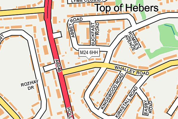 M24 6HH map - OS OpenMap – Local (Ordnance Survey)