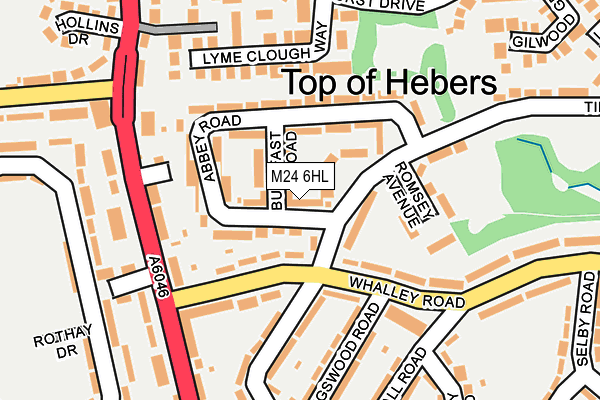 M24 6HL map - OS OpenMap – Local (Ordnance Survey)