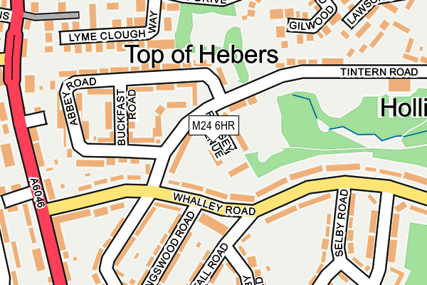 M24 6HR map - OS OpenMap – Local (Ordnance Survey)