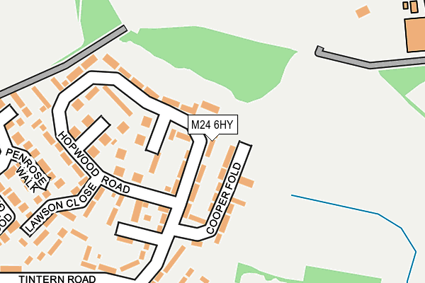 M24 6HY map - OS OpenMap – Local (Ordnance Survey)