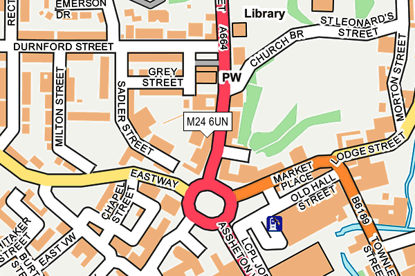 M24 6UN map - OS OpenMap – Local (Ordnance Survey)