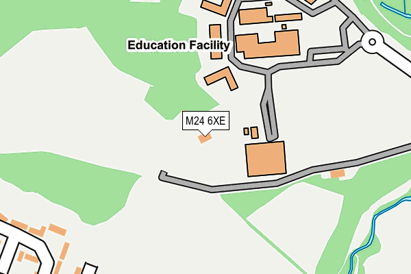 M24 6XE map - OS OpenMap – Local (Ordnance Survey)