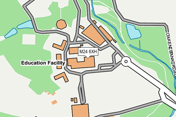 M24 6XH map - OS OpenMap – Local (Ordnance Survey)