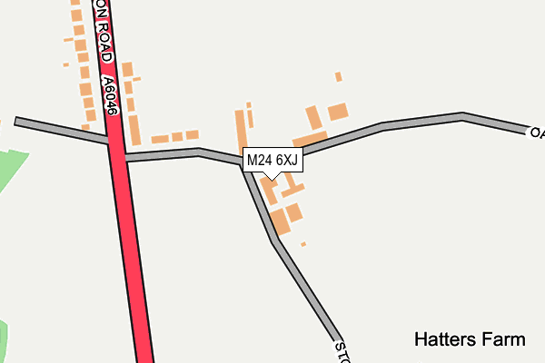 M24 6XJ map - OS OpenMap – Local (Ordnance Survey)