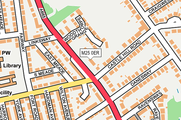 M25 0ER map - OS OpenMap – Local (Ordnance Survey)