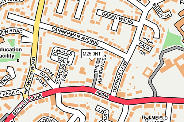 M25 0NT map - OS OpenMap – Local (Ordnance Survey)