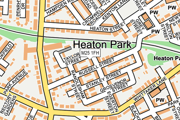 M25 1FH map - OS OpenMap – Local (Ordnance Survey)