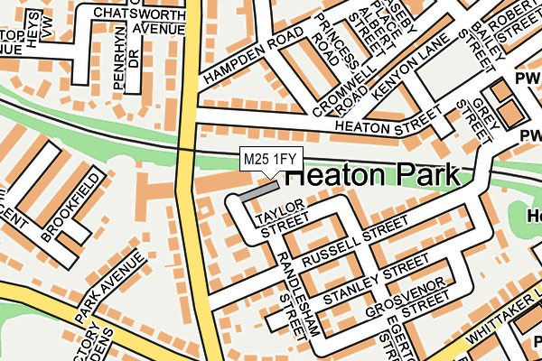 M25 1FY map - OS OpenMap – Local (Ordnance Survey)