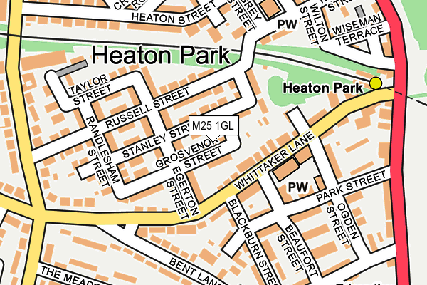 M25 1GL map - OS OpenMap – Local (Ordnance Survey)