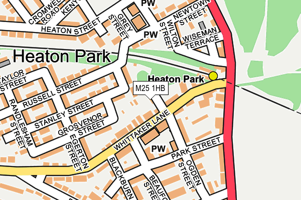 M25 1HB map - OS OpenMap – Local (Ordnance Survey)