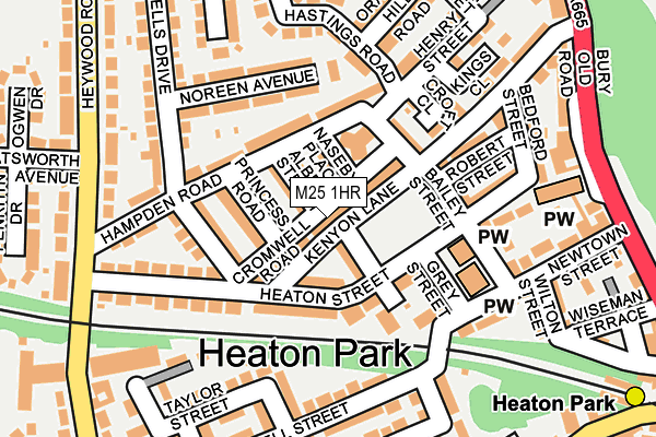 M25 1HR map - OS OpenMap – Local (Ordnance Survey)