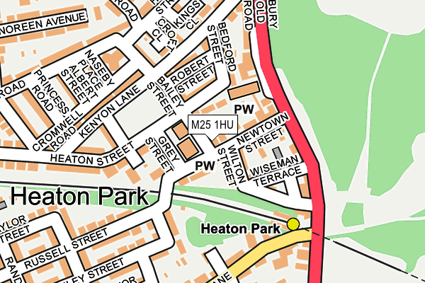 M25 1HU map - OS OpenMap – Local (Ordnance Survey)