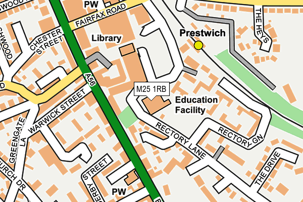 M25 1RB map - OS OpenMap – Local (Ordnance Survey)