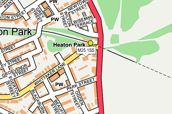 M25 1SS map - OS OpenMap – Local (Ordnance Survey)