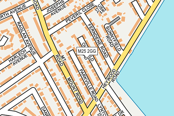 M25 2GG map - OS OpenMap – Local (Ordnance Survey)