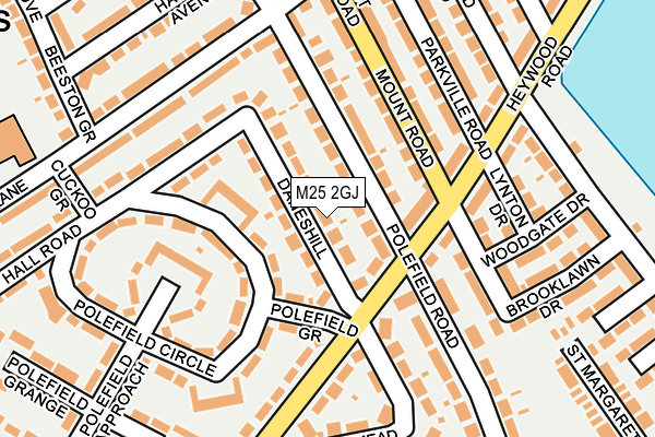 M25 2GJ map - OS OpenMap – Local (Ordnance Survey)
