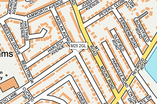 M25 2GL map - OS OpenMap – Local (Ordnance Survey)