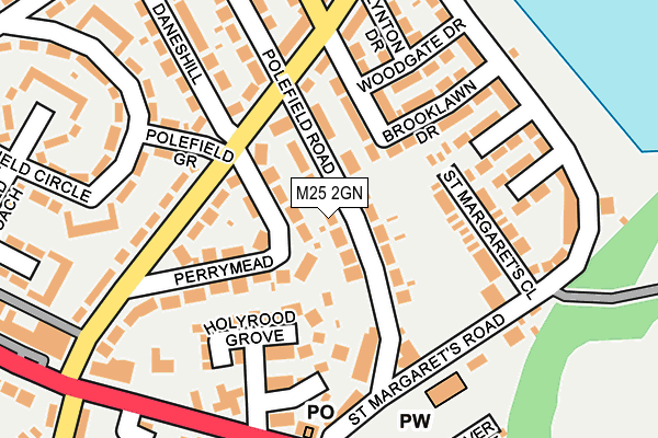 M25 2GN map - OS OpenMap – Local (Ordnance Survey)