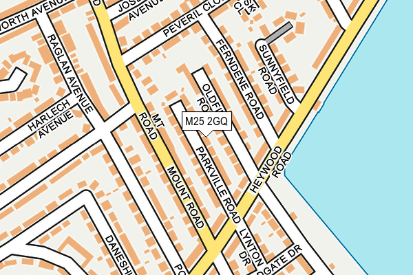 M25 2GQ map - OS OpenMap – Local (Ordnance Survey)