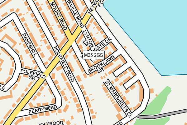 M25 2GS map - OS OpenMap – Local (Ordnance Survey)