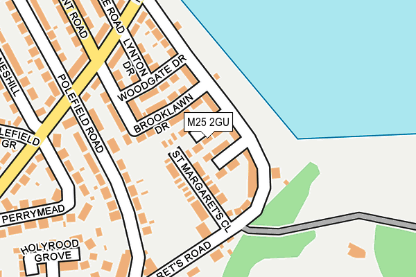 M25 2GU map - OS OpenMap – Local (Ordnance Survey)