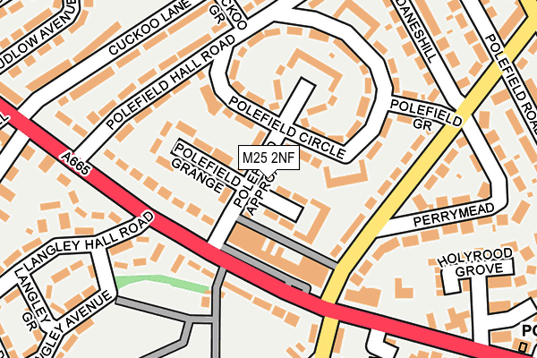 M25 2NF map - OS OpenMap – Local (Ordnance Survey)