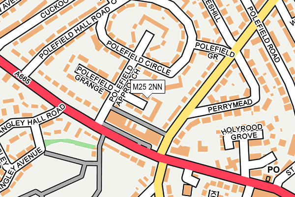 M25 2NN map - OS OpenMap – Local (Ordnance Survey)