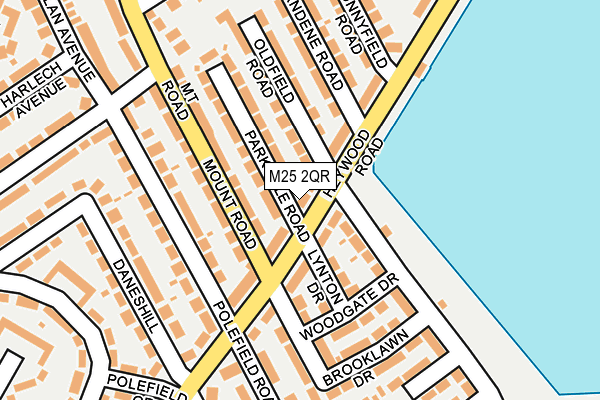 M25 2QR map - OS OpenMap – Local (Ordnance Survey)