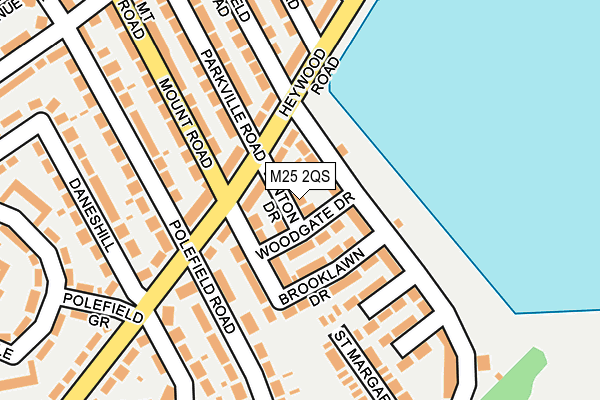 M25 2QS map - OS OpenMap – Local (Ordnance Survey)