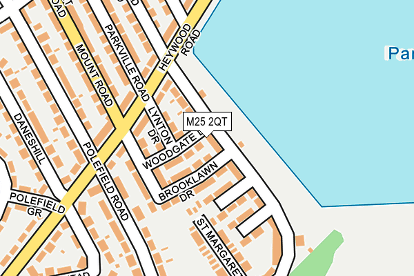 M25 2QT map - OS OpenMap – Local (Ordnance Survey)