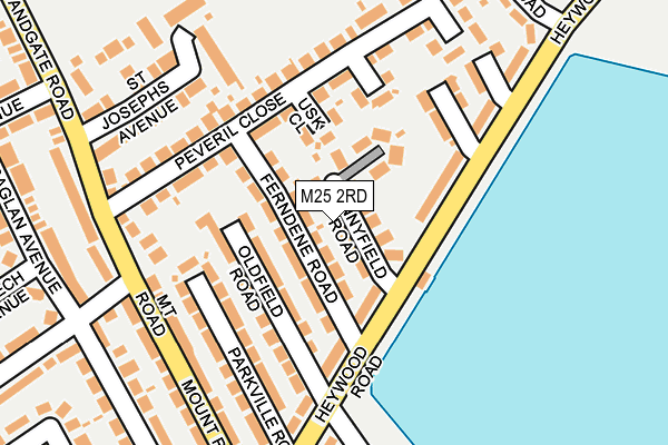 M25 2RD map - OS OpenMap – Local (Ordnance Survey)