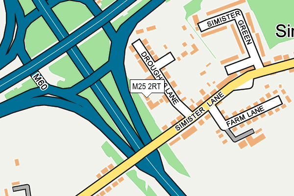 M25 2RT map - OS OpenMap – Local (Ordnance Survey)