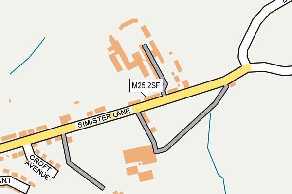 M25 2SF map - OS OpenMap – Local (Ordnance Survey)