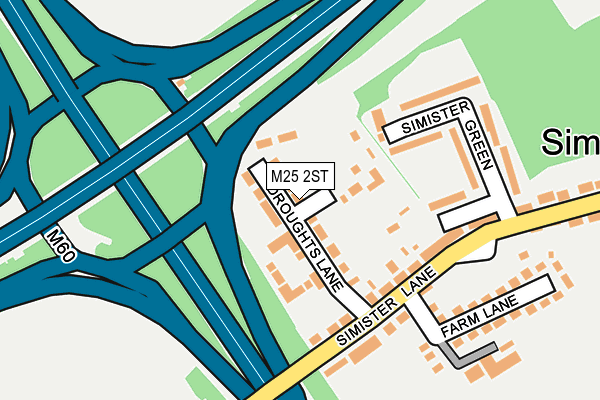 M25 2ST map - OS OpenMap – Local (Ordnance Survey)