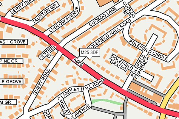 M25 3DF map - OS OpenMap – Local (Ordnance Survey)