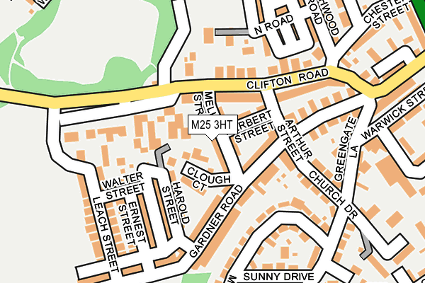 M25 3HT map - OS OpenMap – Local (Ordnance Survey)