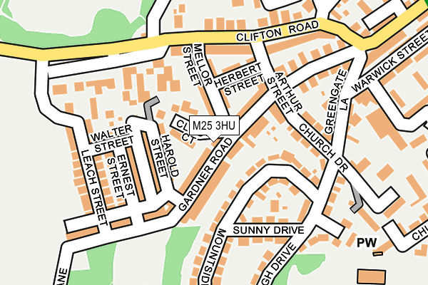 M25 3HU map - OS OpenMap – Local (Ordnance Survey)