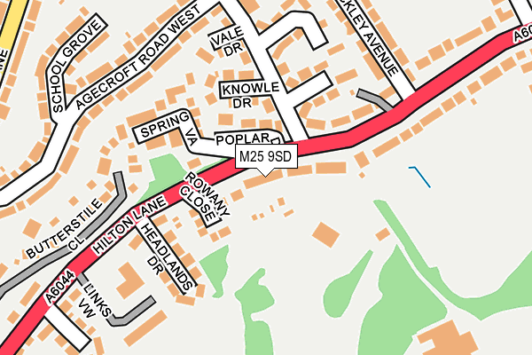 M25 9SD map - OS OpenMap – Local (Ordnance Survey)