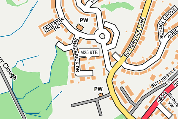 M25 9TB map - OS OpenMap – Local (Ordnance Survey)