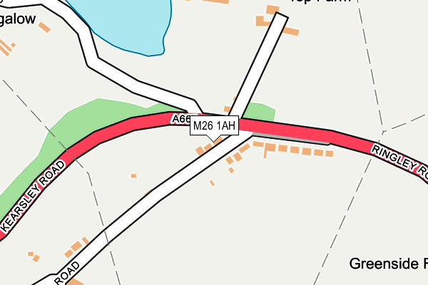 M26 1AH map - OS OpenMap – Local (Ordnance Survey)