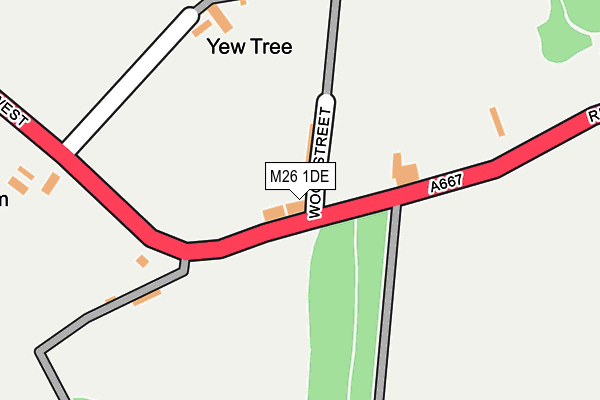 M26 1DE map - OS OpenMap – Local (Ordnance Survey)