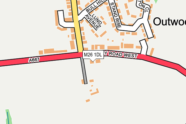 M26 1DL map - OS OpenMap – Local (Ordnance Survey)