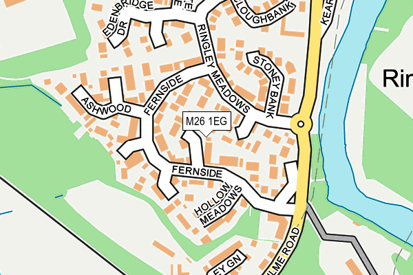 M26 1EG map - OS OpenMap – Local (Ordnance Survey)