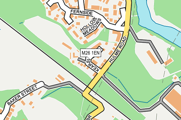 M26 1EN map - OS OpenMap – Local (Ordnance Survey)