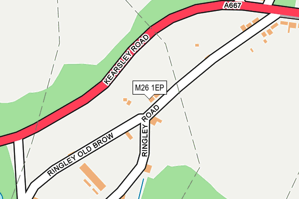 M26 1EP map - OS OpenMap – Local (Ordnance Survey)