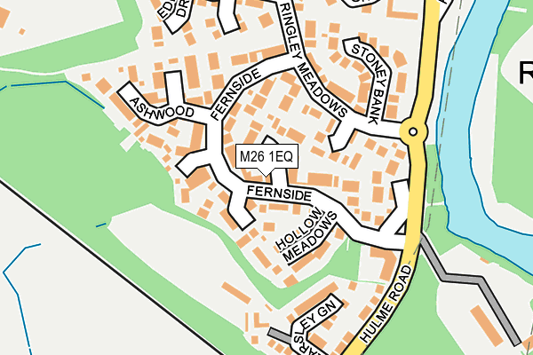 M26 1EQ map - OS OpenMap – Local (Ordnance Survey)