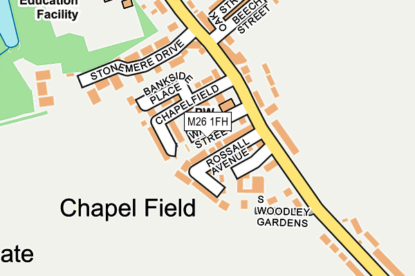 M26 1FH map - OS OpenMap – Local (Ordnance Survey)